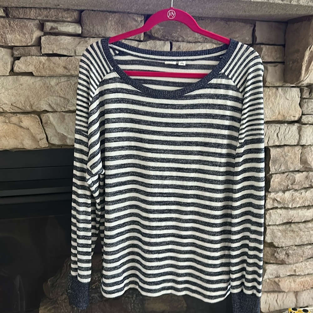 Gap Stripped Navy Sweater